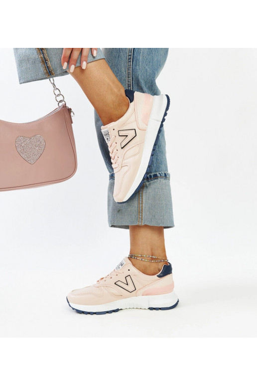 Zapatillas rosas con suela gruesa Olonio