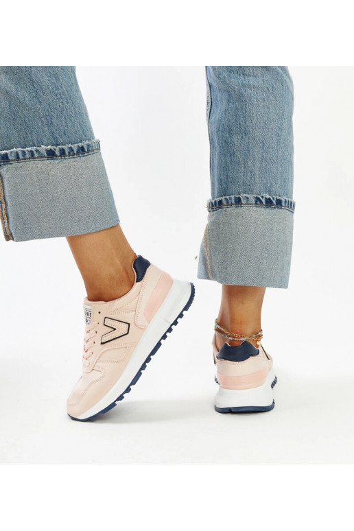 Zapatillas rosas con suela gruesa Olonio