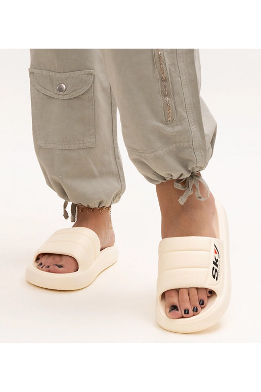 Chanclas de espuma beiges Ciarsa