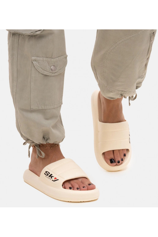 Chanclas de espuma beiges Ciarsa