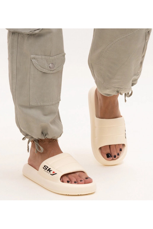 Chanclas de espuma beiges Ciarsa