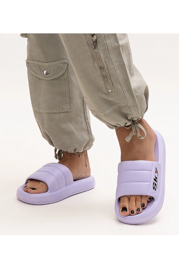 Chanclas de espuma moradas... 2