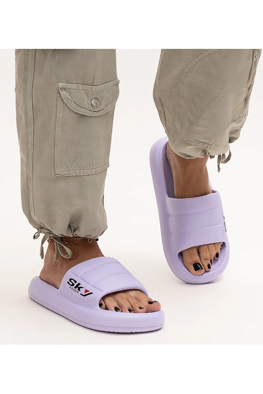 Chanclas de espuma moradas Ciarsa