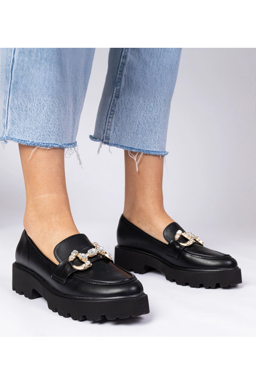 Mocasines elegantes negros con...