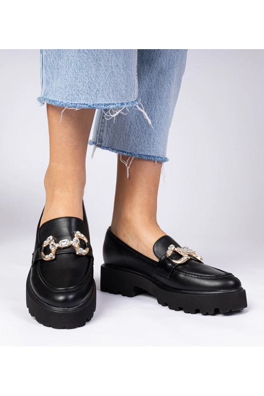 Mocasines elegantes negros con...