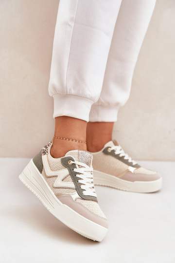 zapatillas Femenino con una plataforma con estampados de piel de leopardo color verde Lorori 2