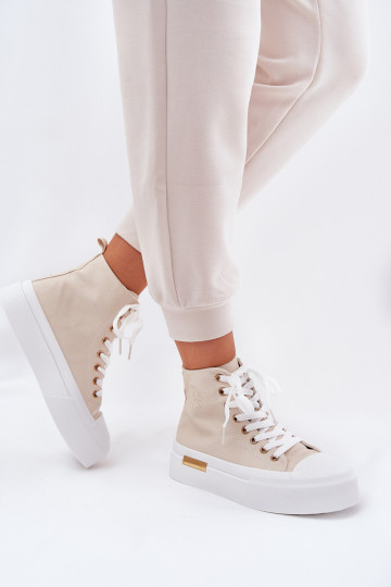 zapatos de ocio con suela Femenino con una plataforma beige Laviriona