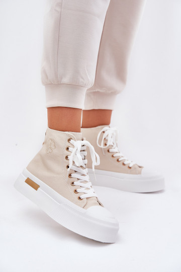 zapatos de ocio con suela Femenino con una plataforma beige Laviriona 2