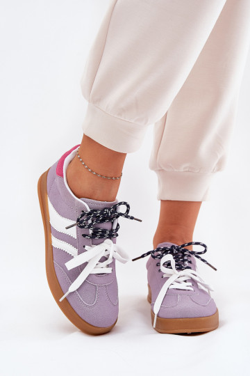 zapatillas bajas modelo Moteriškas Z con cordones color violeta Ventus
