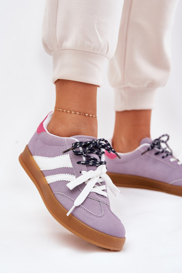 Bajo Zapatillas modelo zapatos. Femenino Z PodAójnym atándosem color violeta Ventus 2