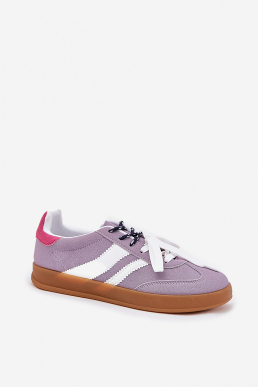 Bajo Zapatillas modelo zapatos. Femenino Z PodAójnym atándosem color violeta Ventus