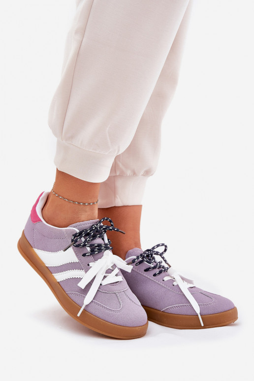Bajo Zapatillas modelo zapatos. Femenino Z PodAójnym atándosem color violeta Ventus