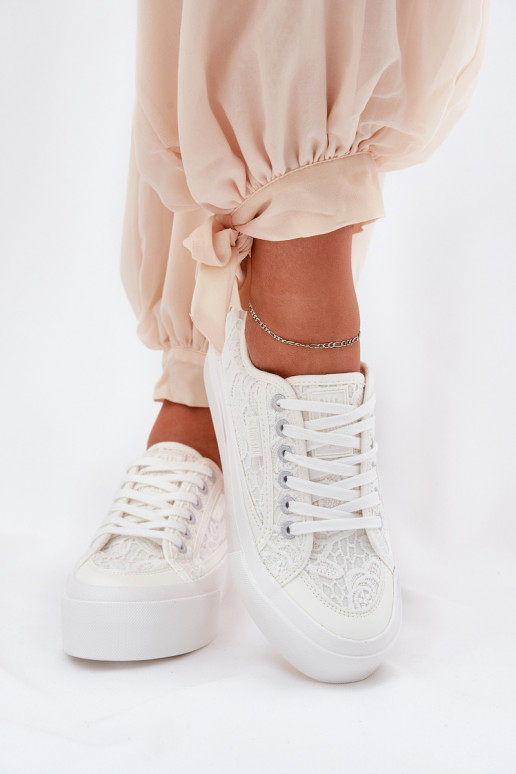 con motivos de encaje Zapatos de ocio Big Star RR274747 el color blanco