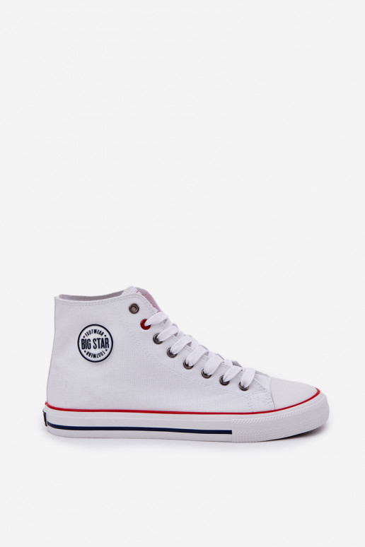  Zapatos casuales de hombre Big Star NN174305 HI-POLY SYSTEM el color blanco