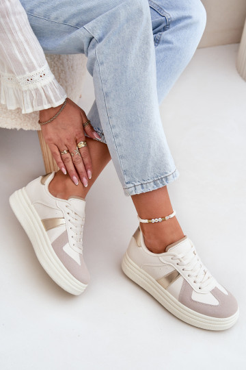 Zapatillas de mujer ecológicas con plataforma en color arena Goriette