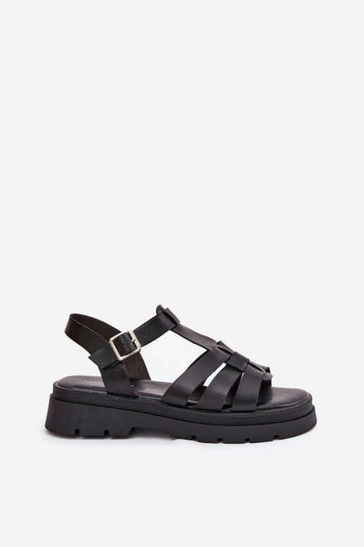 Eko Sandalias de mujer Femenino con una plataforma de color negro Nendales Eko Sandalias de mujer Femenino con una plataforma de color negro Nendales