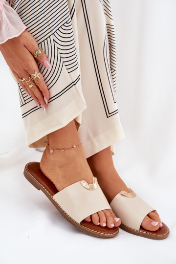 zapatillas de mujer Eko Piel Con decoracionesi Detalami beige Mevith