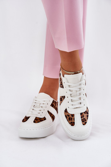 Zapatillas deportivas de mujer y con estampados con plataforma color blanco Įjungtativira 2