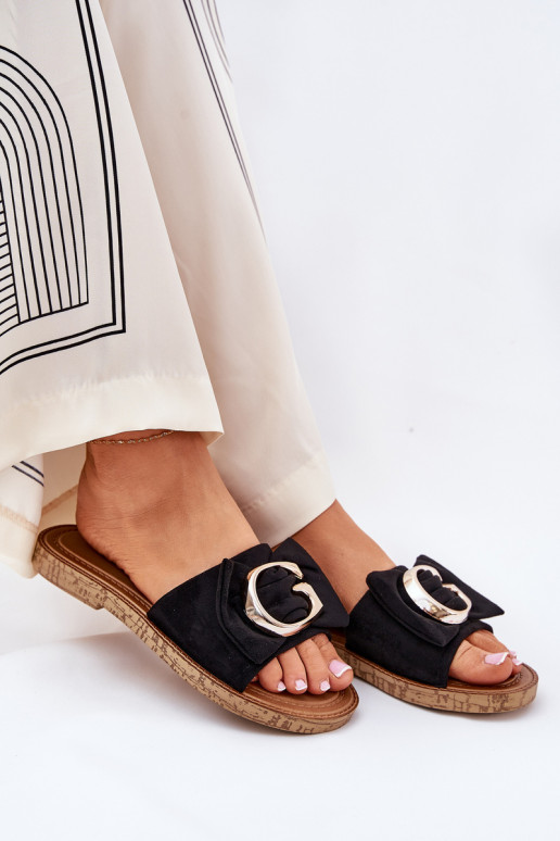 isósceles zapatillas de mujer Con decoraciones Detalem de color negro Nellodra