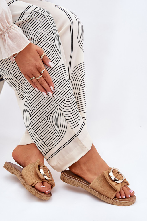 isósceles zapatillas de mujer Con decoraciones Detalem color marrón Nellodra