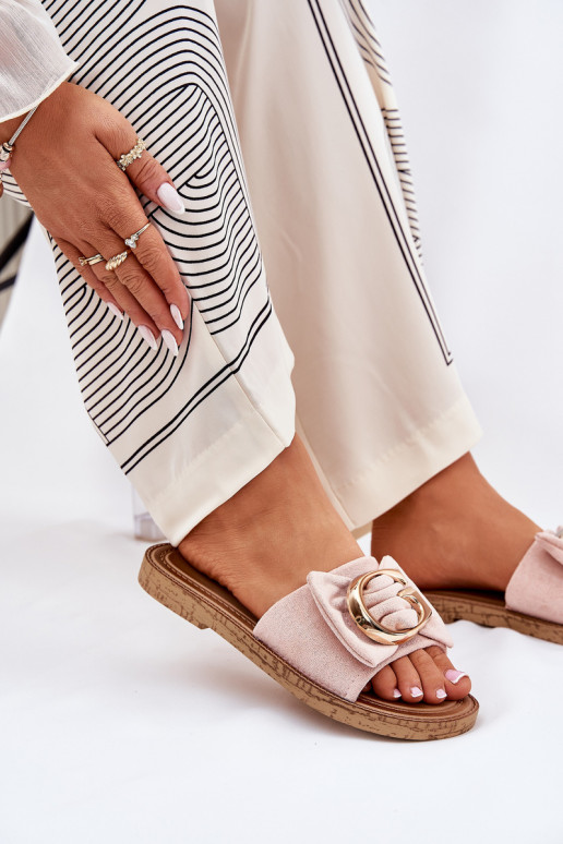 isósceles zapatillas de mujer Con decoraciones Detalem color rosa Nellodra