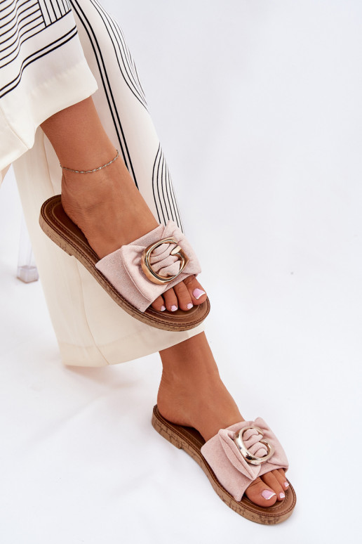 isósceles zapatillas de mujer Con decoraciones Detalem color rosa Nellodra