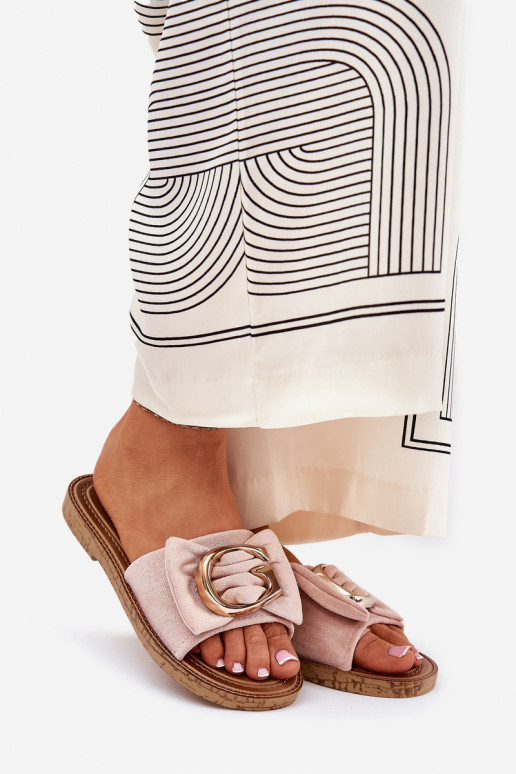 isósceles zapatillas de mujer Con decoraciones Detalem color rosa Nellodra