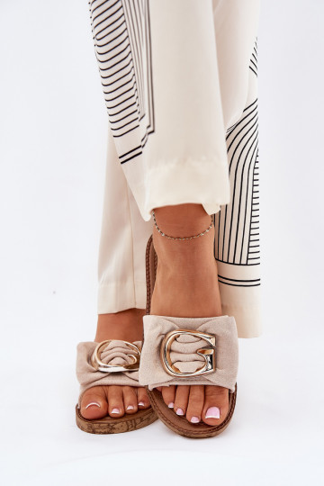 isósceles zapatillas de mujer Con decoraciones Detalem beige Nellodra