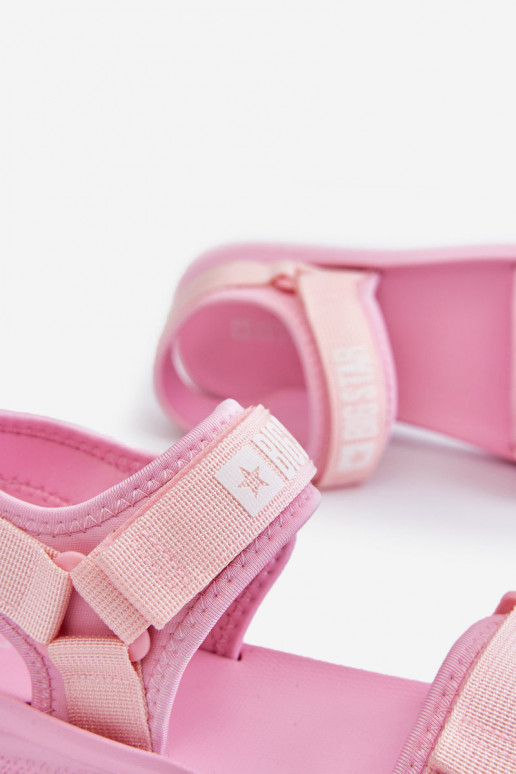 Femenino Estilo deportivo sandalias Big Star LL274729 color rosa
