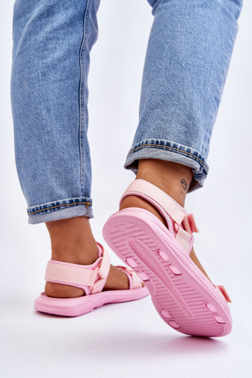 Femenino Estilo deportivo sandalias Big Star LL274729 color rosa