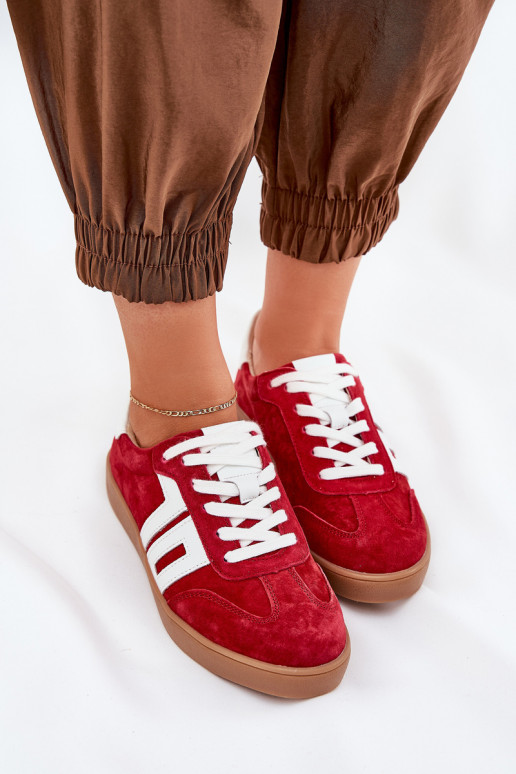Zapatillas modelo zapatos. zapatillas de gamuza Vinceza 79517 color rojo Zapatillas modelo zapatos. zapatillas de gamuza Vinceza 79517 color rojo