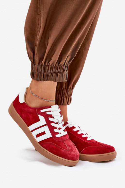 Zapatillas modelo zapatos. zapatillas de gamuza Vinceza 79517 color rojo Zapatillas modelo zapatos. zapatillas de gamuza Vinceza 79517 color rojo