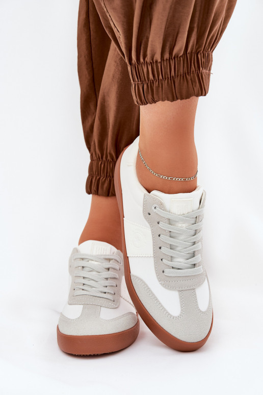 Zapatillas modelo zapatos. Femenino Big Star RR274371 Blanco-color gris