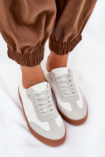 Zapatillas modelo zapatos. Femenino Big Star RR274371 Blanco-color gris 2