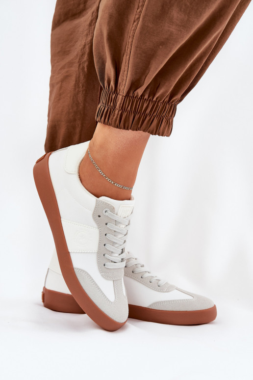 Zapatillas modelo zapatos. Femenino Big Star RR274371 Blanco-color gris