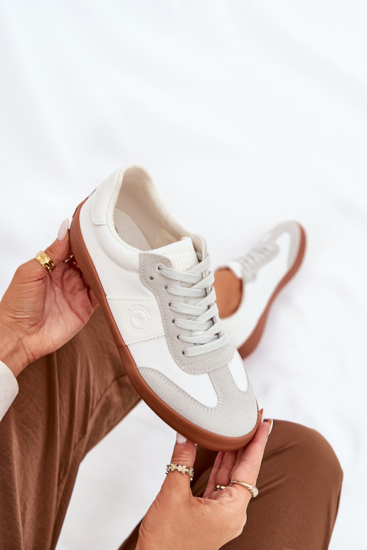 Zapatillas modelo zapatos. Femenino Big Star RR274371 Blanco-color gris