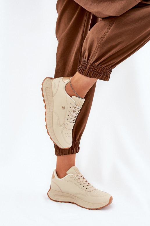  zapatillas Femenino Big Star RR274630 HI-POLY SYSTEM beige