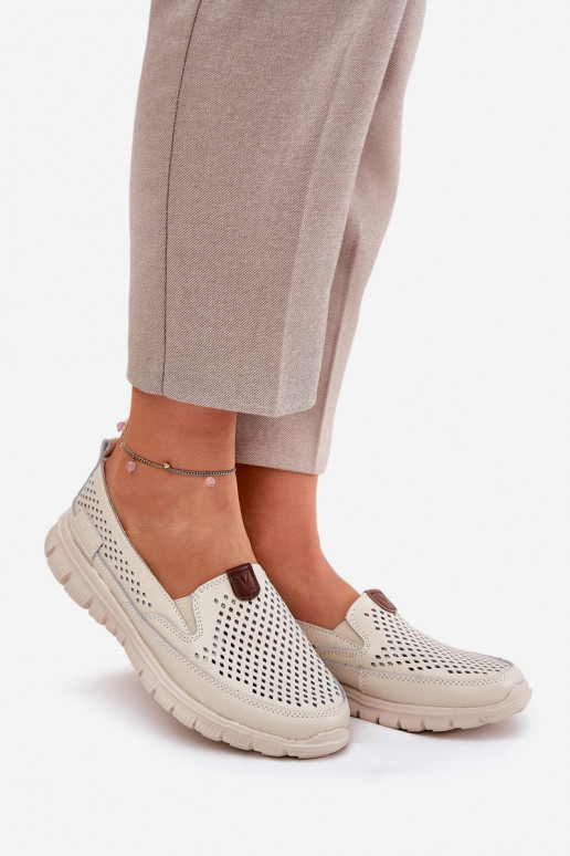 Bailarinas caladas Hecho de cuero natural Vinceza 95336 beige Bailarinas caladas Hecho de cuero natural Vinceza 95336 beige