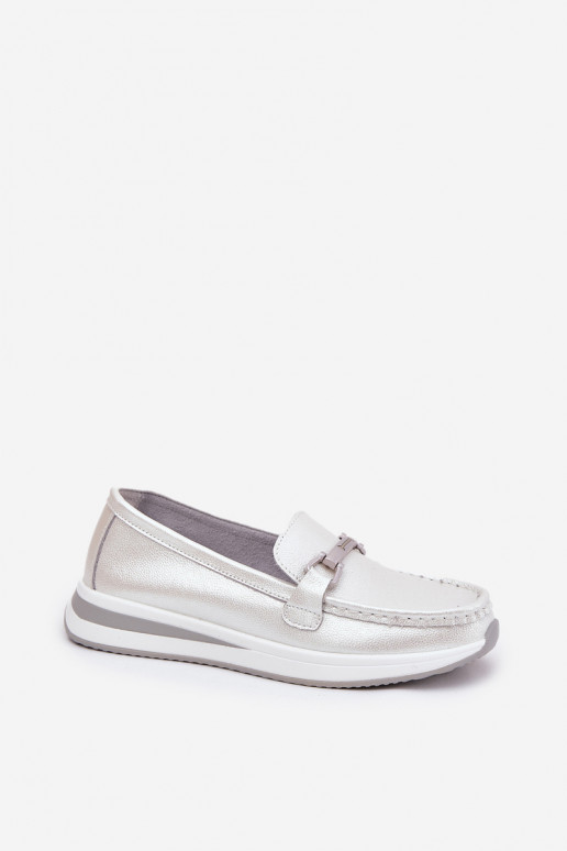 Piel mocasines de mujer S.Barski GR51-598 madre perla Piel mocasines de mujer S.Barski GR51-598 madre perla