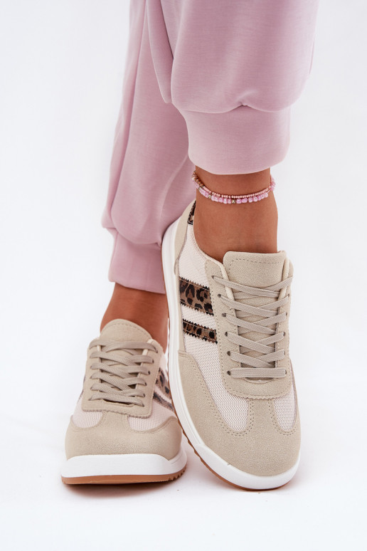 Zapatillas modelo zapatos. Femenino Z de gamuza ecológicau con estampados de piel de leopardo beige Tiene querinils Zapatillas modelo zapatos. Femenino Z de gamuza ecológicau con estampados de piel de leopardo beige Tiene querinils