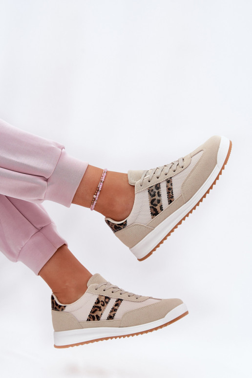 Zapatillas modelo zapatos. Femenino Z de gamuza ecológicau con estampados de piel de leopardo beige Tiene querinils Zapatillas modelo zapatos. Femenino Z de gamuza ecológicau con estampados de piel de leopardo beige Tiene querinils