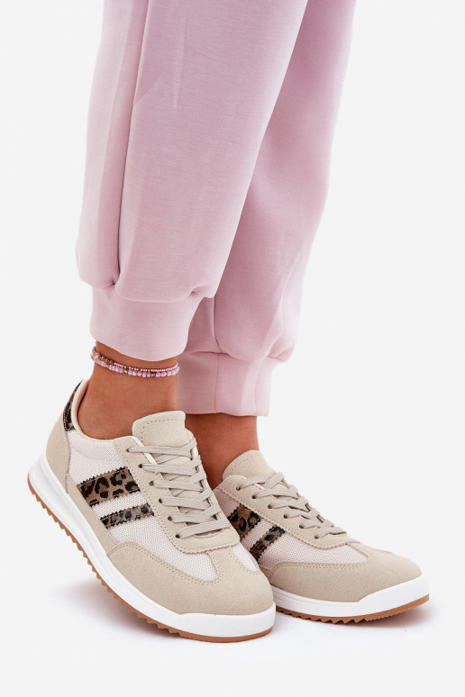 Zapatillas modelo zapatos. Femenino Z de gamuza ecológicau con estampados de piel de leopardo beige Tiene querinils Zapatillas modelo zapatos. Femenino Z de gamuza ecológicau con estampados de piel de leopardo beige Tiene querinils