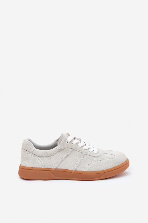 de gamuza Bajo Zapatillas modelo zapatos. Femenino color gris Paliana