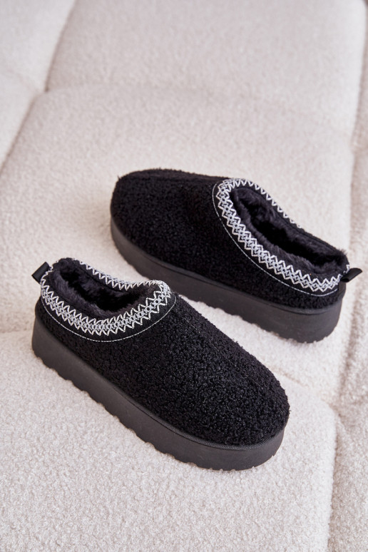 Botas de nieve negras con plataforma...