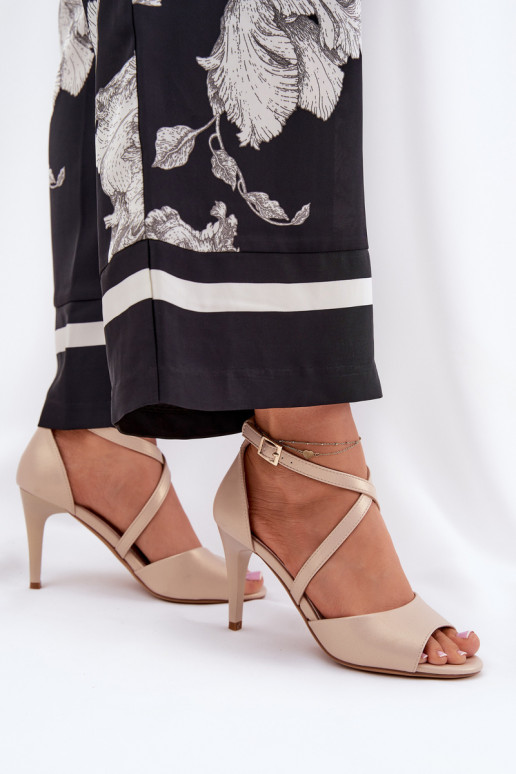 sandalias de moda con tacones finos color dorado Loressa sandalias de moda con tacones finos color dorado Loressa