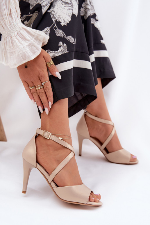 sandalias de moda con tacones finos color dorado Loressa sandalias de moda con tacones finos color dorado Loressa