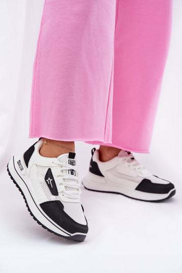 zapatillas Femenino con una plataforma Big Star RR274A223 HI-POLY SYSTEM Blanco-de color negro 2