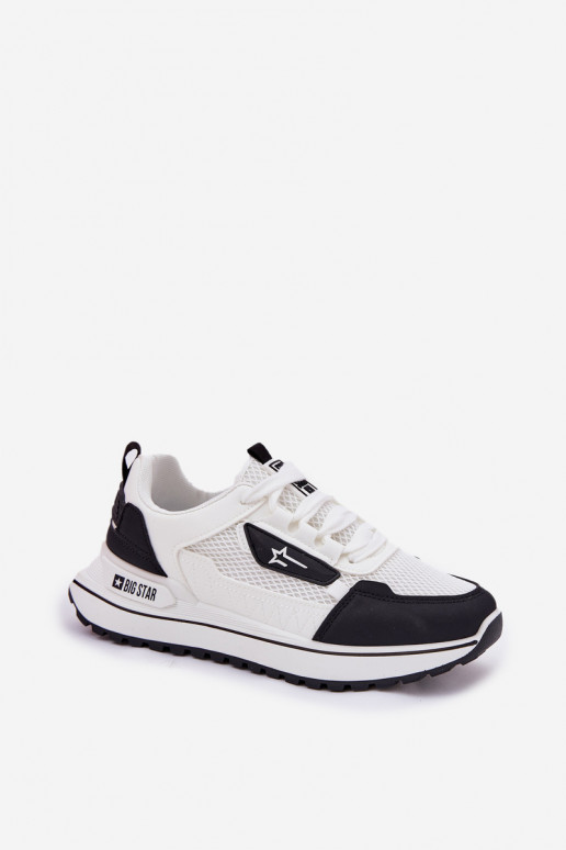zapatillas Femenino con una plataforma Big Star RR274A223 HI-POLY SYSTEM Blanco-de color negro