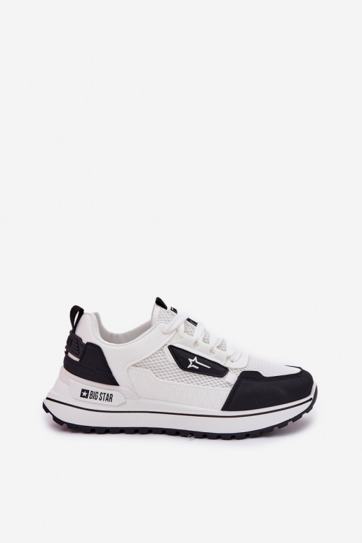 zapatillas Femenino con una plataforma Big Star RR274A223 HI-POLY SYSTEM Blanco-de color negro
