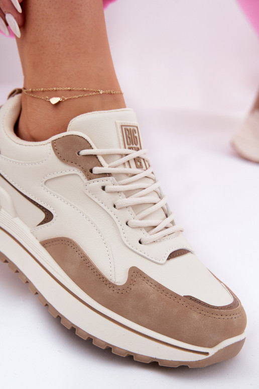 Zapatillas modelo zapatos. Femenino Big Star RR274A216 HI-POLY SYSTEM beige Zapatillas modelo zapatos. Femenino Big Star RR274A216 HI-POLY SYSTEM beige